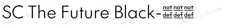 SC The Future Black字体转换